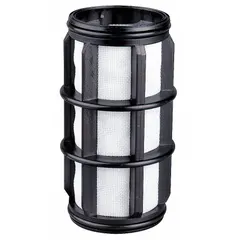 This replacement Y strainer screen is constructed from polyester material with a 155 mesh size. It is designed to remove particulates from liquids in piping systems, commonly used in water treatment, irrigation, and process filtration. The screen measures 5 inches in length.