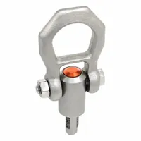 JW WINCO Quick-Release Hoist Ring: Stainless Steel, 10 kN Load Limit, M20 Thread Size, Pivot (MPN 1133-M20-22-NI)