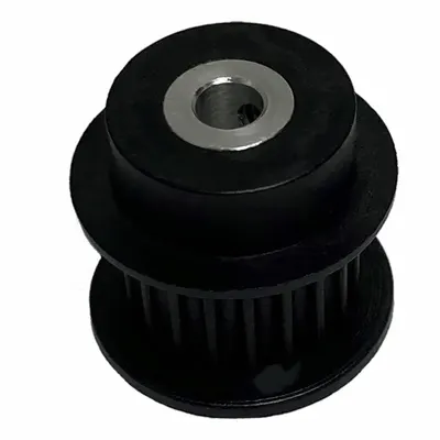 Dayton Timing Pulley: Modified Curvilinear, Fixed, For GT Timing Belt Section - GT Section Fixed-Bore Timing Pulleys with Hub