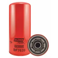 BALDWIN FILTERS Fuel Filter: Spin-On, 5 3/8 in Outside Dia, 1 3/8"-16 Thread Size, Cellulose, BF7639