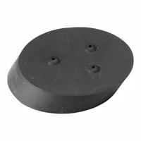 Replacement rubber pad kit for 4-inch mechanical cleanout plugs. Includes a rubber pad with an overall length of 4.95 inches. Compatible with manufacturer part number 270338. Used to restore sealing surfaces in plumbing and drainage systems during pressure testing or maintenance