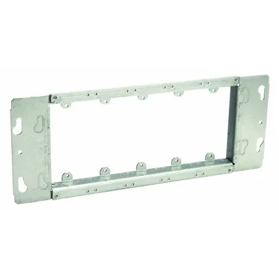 RACO Electrical Box Cover: Blank, 3/4 in Raised Ht, Steel, 12.5 in Overall Lg - Plaster Rings