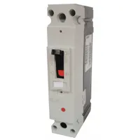 This GE FBH series molded case circuit breaker is rated for 20 A with a maximum interrupting rating of 100kA at 240/277V AC. It features a fixed instantaneous trip and lug terminal connections, supporting any phase connection. Suitable for industrial circuit protection in power distribution panels and electrical systems requiring high interrupting capacity