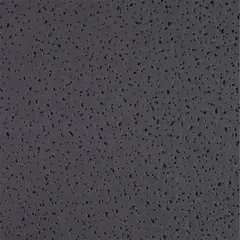 Mineral fiber ceiling tile, 24 in x 24 in, square lay-in edge, black, 0.55 NRC. Mold resistant with high recycled content (50% or more) and high light reflectance (83% or more). 16 pieces per pack. Suitable for library applications where acoustic control and light reflectance are required.