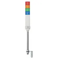 SCHNEIDER Tower Light Assembly: 4 Tier, Blue/Green/Orange/Red, Sounder Tier Included, XVC6B45S