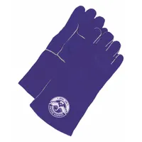 Welding Gloves: Wing Thumb, Gauntlet Cuff, Premium, BDG Gander Brand 60-1-7803B, 1 PR