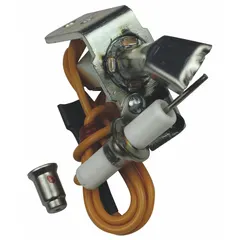 Pilot assembly for gas-fired heating systems. Ignites the pilot flame and senses its presence. Direct replacement part for HVAC equipment requiring a 2Sl-60 pilot assembly.