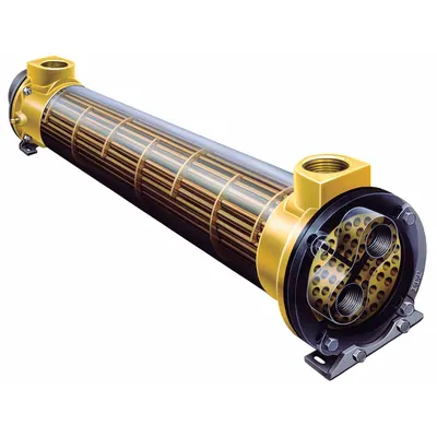 STANDARD XCHANGE Straight-Tube Heat Exchanger, 12 gpm, Brass Shell, 330,000 BtuH - Straight-Tube Heat Exchangers
