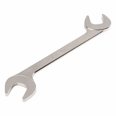 TEKTON Open End Wrench: Chromium Molybdenum Steel, Satin, 26 mm Head Size - Metric, Double End, Open End Wrenches