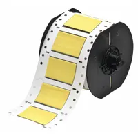 Sleeve Label: 3/4 in x 2 in, Polyolefin, Yellow (Matte), For 0 AWG to 6 AWG Wire Gauge (MPN B33-750-2-342YL)