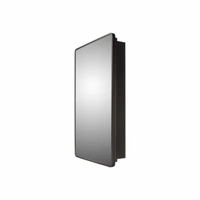 KETCHAM Mirrored Medicine Cabinet: Rectangular, Glass, 36 in Overall Ht, 24 in Overall Wd - Mirrored Medicine Cabinets