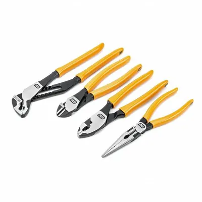 GEARWRENCH Assorted Plier Set: 4 Pliers, Dipped Cushion Grip, Manual, Carded - General Purpose Assorted Pliers Sets