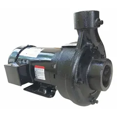 This 2 hp straight centrifugal pump operates on 230/460V AC with a TEFC motor enclosure. It features a 2-inch intake and 1.5-inch discharge, delivering up to 50 ft of head. Suitable for water transfer, irrigation, pressure boosting, and fluid circulation in industrial or outdoor environments.