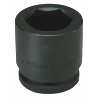 WRIGHT TOOL Impact Socket: 1 1/2 in Drive Size, SAE, 2 3/4 in Socket Size, 6-Point, Std, Black Oxide (MPN 84844)