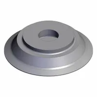SMC Flat Pad: Flat, w/o Adapter, 25 mm Pad Dia, NBR, Black, 50, 5.5 mm Pad Ht, ZP2 (MPN ZP2-B25MTN)