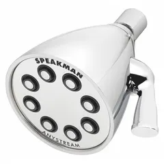 Fixed showerhead constructed from brass, delivering a flow rate of 1.75 gpm. Part of the Icon S-2251 series, it provides multiple spray patterns for consistent performance in commercial and industrial washdown applications.
