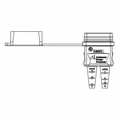 ANDERSON POWER PRODUCTS Environmental Boot 3-6037P1 for SB Series, SB 175, TPE - Anderson Power Connector Hardware & Accessories