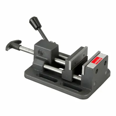 Dayton Machine Vise: 3 in Jaw Face Wd, 3 in Max Jaw Opening, 1 in Throat Dp - Quick-Release Drill Press Vises