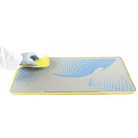Bench Pad: Silicone, 23 1/2 in Overall Lg, 14 in Overall Wd, 1/10 in Thick, Blue/Gray, 1 Sheets (MPN 120506)