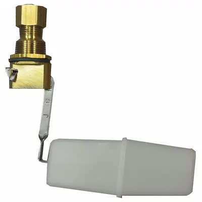 BOBBY Float Valve Assembly: For Water Media, Angle Valve Body, Rectangular, Bulkhead - Food Grade & Sanitary Float Valve Assemblies