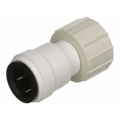 WATTS Polysulfone Push-to-Connect Tube Fitting, Adapter, 1/2 in OD x 3/4 in FGHT - Polysulfone Push-to-Connect Tube Fittings