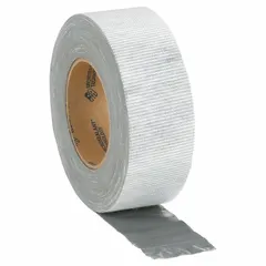 This gray roof repair tape is 2 inches wide, 50 feet long, and 25 mil thick. It features MicroSealing Technology and UV protection for long-term outdoor exposure. Suitable for sealing and repairing leaks on flat or low-slope roofs, it bonds to all materials except silicone.