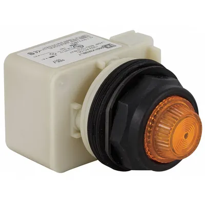SCHNEIDER Pilot Light: 30 mm Panel Mounting Size, Amber, LED - LED Pilot-Lights