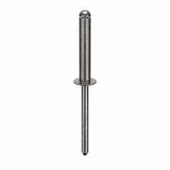 Inch-series domed-head blind rivet with 0.183" diameter, 2 33/94" overall length, and 1 3/64" body length. Supplied in a 250-piece pack. Used for fastening materials where only one side is accessible, common in metal fabrication, automotive, and HVAC assembly.