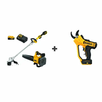 DEWALT Combo Kit: 20V MAX*, Pruner, 125 mph Blower Max Air Speed, 450 cfm Blower Air Flow - Outdoor Equipment Combination Kits