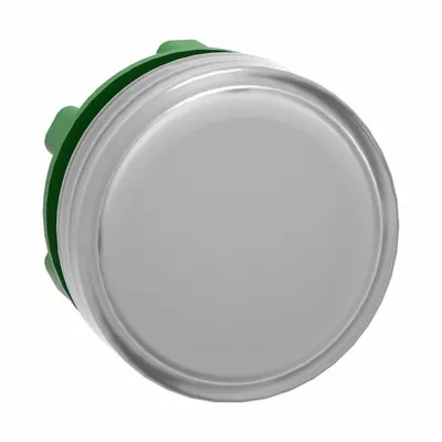 SCHNEIDER Pilot Light Head: 22 mm Panel Mounting Hole Dia, White, Smooth, LED - Pilot-Light Heads