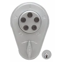 KABA SIMPLEX Mechanical Push Button Lockset: Chrome (MPN 9350000-26D-41)
