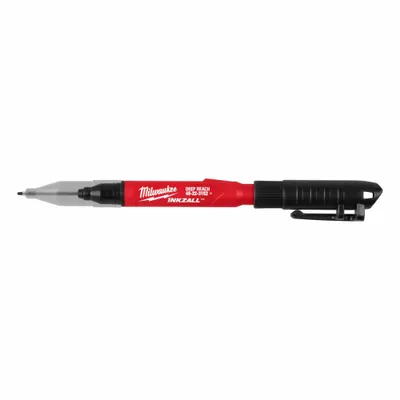 MILWAUKEE Precision Needle-Point Ink Marker, 1/16 in Tip, Black, Bullet Point - Precision Needle-Point Ink Markers