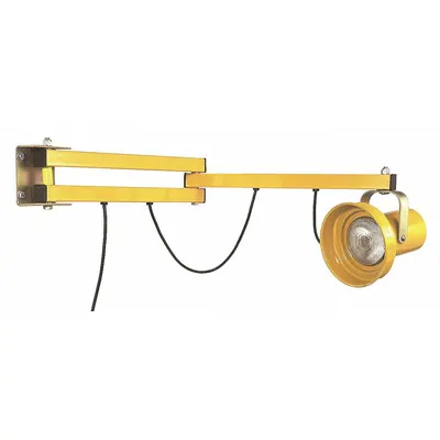 WESCO 272240 Folding Arm Dock Light, 40 in Arm, 150/300 W, 120V AC - Folding Arm Dock Lights