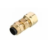 PARKER Compression Fitting Union: 1/4 in OD x 1/4 in OD Fitting Size, Compression x Compression (MPN 62PCA-4)