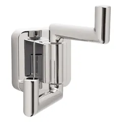 This polished brass robe hook from SPEAKMAN is designed for hanging robes, towels, or lightweight garments in bathrooms. With a weight capacity of 38 lb, it suits residential and commercial restroom applications where a corrosion-resistant hook is needed.