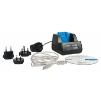 Battery charger accessory for Industrial Scientific Ventis MX4 portable gas detectors. Enables power management for continuous gas monitoring in industrial environments