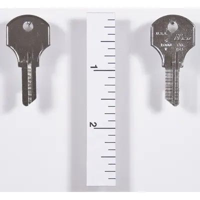 KABA ILCO Key Blank: Compatible with Hudson Locks, Key ID # CO68, 5 Pins, Brass - Office Furniture Key Blanks
