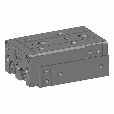 SMC Air Slide Table: 40 mm Stroke Lg, 16 mm Bore Dia, Mfr Part # MXS16L-40 - Pneumatic Slide Tables