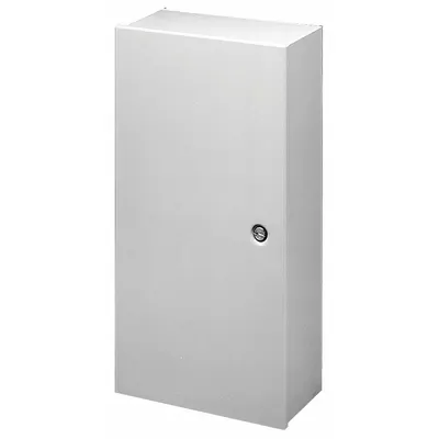 HOFFMAN Enclosure: Steel, 42 in x 30 in x 9 in, NEMA 1, Solid Cover, Hinged - Steel Indoor Enclosures with Hinged Covers
