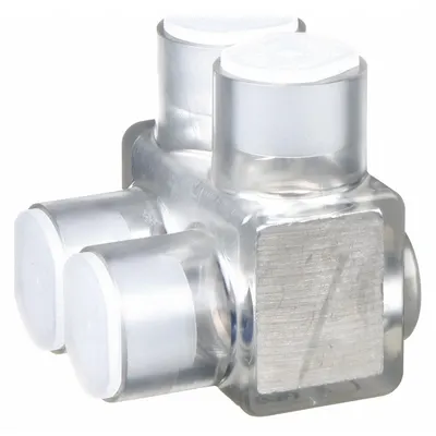 BURNDY Multitap Connector: 2 Port, Single-Sided Entry, 10 AWG – 250 kcmil Wire Size - Dry-Location Single-Sided Entry Multitap Connectors