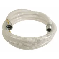 Water Suction and Discharge Hose: 3 in Hose Inside Dia., 55 psi, Clear/White, 20 ft Hose Lg (MPN 45DU51)
