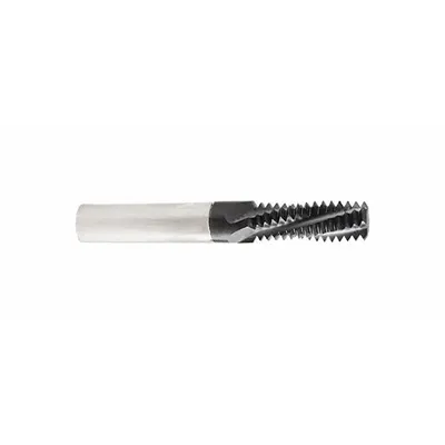 CLEVELAND Helical-Flute Thread Mill, #6-32 UNC, 3 Flute, TiAlN Coated Carbide - Helical-Flute Thread Mills