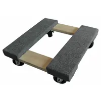 APPROVED VENDOR General Purpose Dolly: 1,000 lb, Brown, 16 in L x 16 in W x 5 in H Deck, (4) Swivel (MPN 48J067)