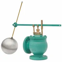 KECKLEY Float Valve Assembly: For Water Media, Angle Valve Body, Cylindrical, Vertical Piping, Iron (MPN 21/277FA/IB)