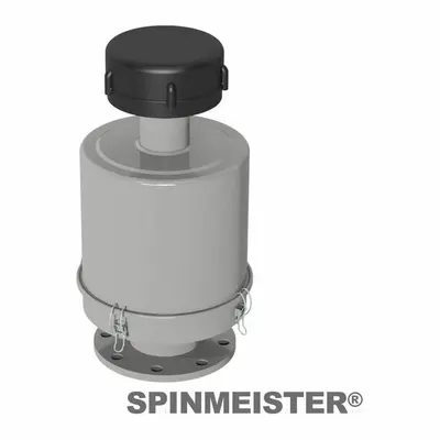SOLBERG Filter Assembly: 2 micron Rating, 99% Efficiency, 11 in Outside Dia - Centrifugal Force Extreme Duty Inlet Filters