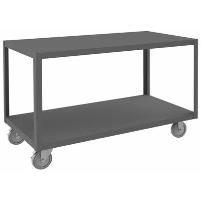 DURHAM MFG Work Table: Fixed Ht, Steel, 48 in x 24 in - Steel-Top Mobile Worktables