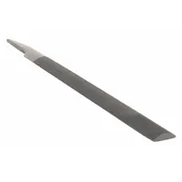 Machinists File: Double-Cut/Single-Cut, Single Edge Cut, Bastard Cut, 8 in Lg without Tang, 21857LN