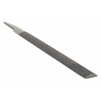 NICHOLSON Machinists File: Double-Cut/Single-Cut, Single Edge Cut, Bastard Cut, 8 in Lg without Tang - Double-Cut & Single-Cut Half-Round Files