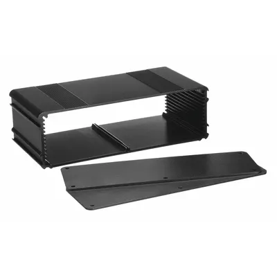 BOX ENCLOSURES B4-080BK Metallic Box, NEMA 4, Black, 2x6x3 in - Metallic Boxes