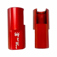 Aluminum fuel injector puller for Ford and Lincoln engines. Includes PowerPull Adapter. Red anodized finish. 1-inch length for precise extraction without damage to injector or cylinder head.
